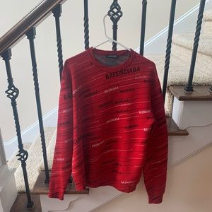 Balenciaga jacquard logo sweater